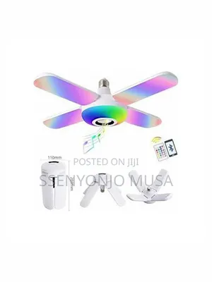 Smart Folding Led Music Light Bulb With Bluetooth Speaker – Color