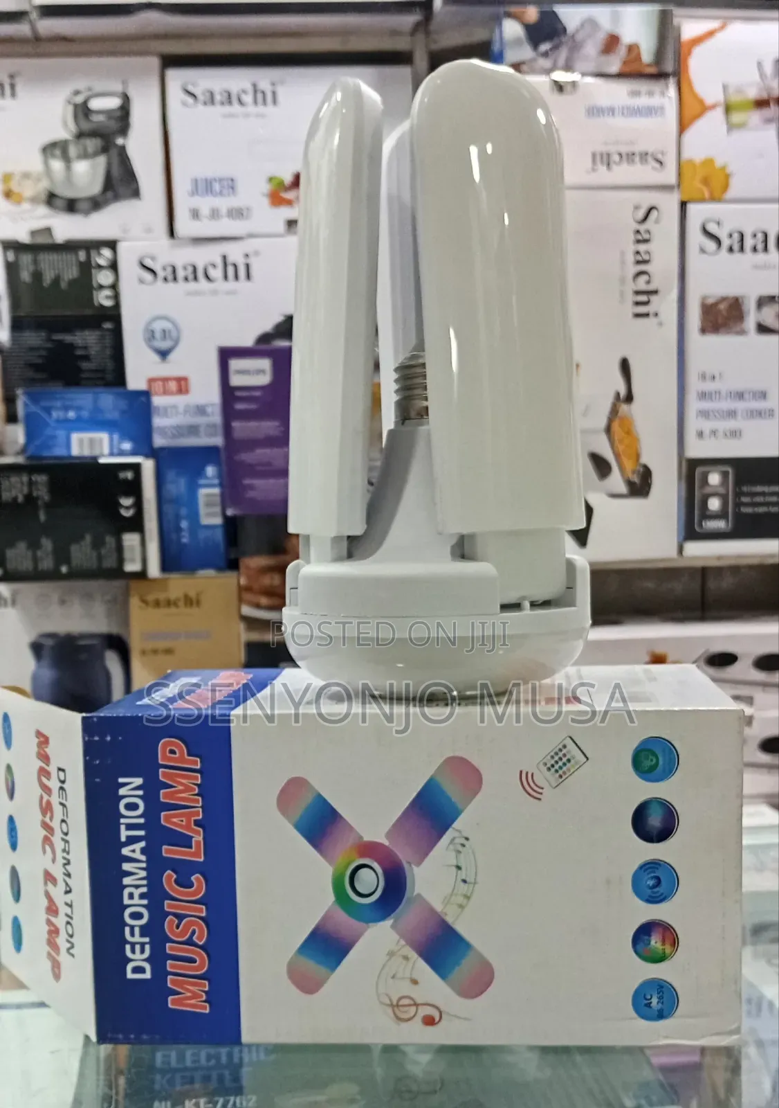 Smart Folding Led Music Light Bulb With Bluetooth Speaker – Color