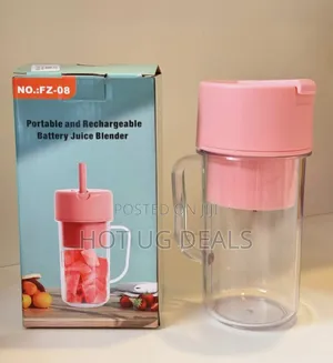 Portable Rechargable Usb Mini Blender Juicer 500ml - Multicolor