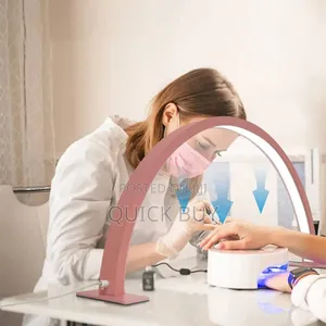 U-Shaped Half-Moon Beauty Salon Desk Lamp