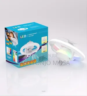 Smart Ceiling Fan Rgb Led Light E27 With Remote Control –360° Rotating