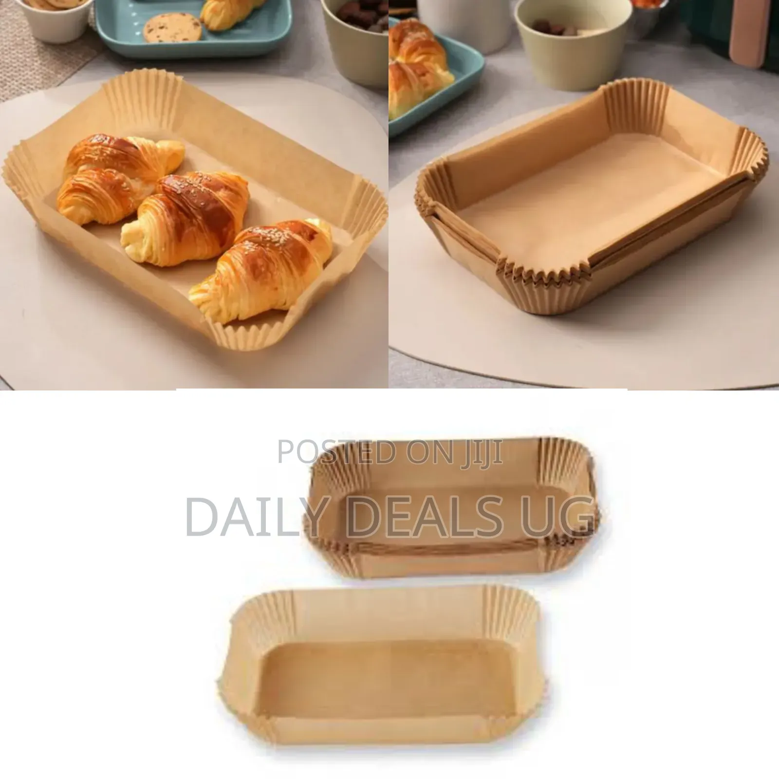 50 Pieces Rectangular Air Fryer Liners
