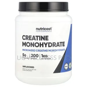 Nutricost, Performance, Creatine Monohydrate, Unflavored 1 Kg 200 Serv
