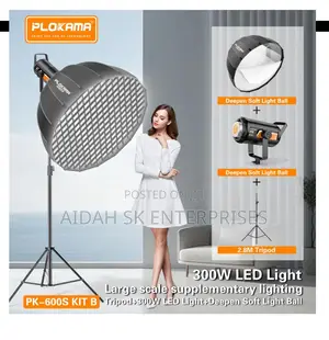 Plokama Pk-600s Professional Led Photography Lighting Kit (Softbox)