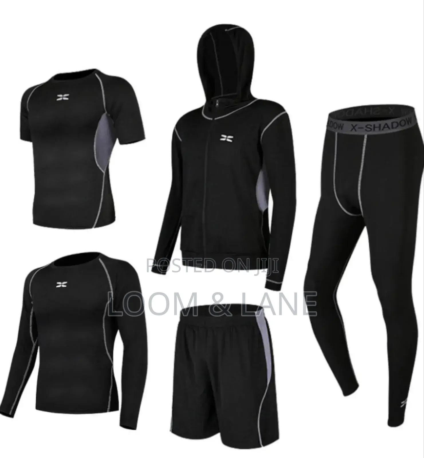Men's 5-Piece Compression Athletic Wear Set