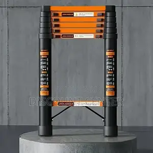 Telescopic Ladder 7 Steps Orange Metallic 2.7meters
