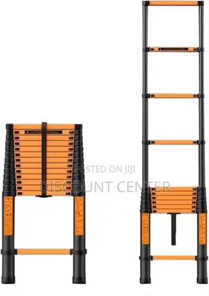 Telescopic Ladder 10steps Orange 3.9meters