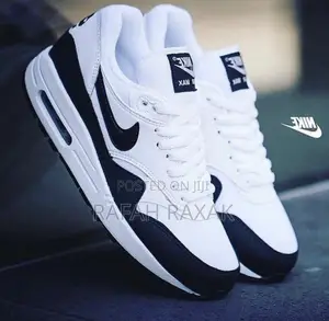 Original White/Black Nike Air Max 1 Sneakers