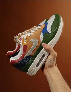 Original Nike Air Max 1 Premium Goods White Forest Green Sneakers