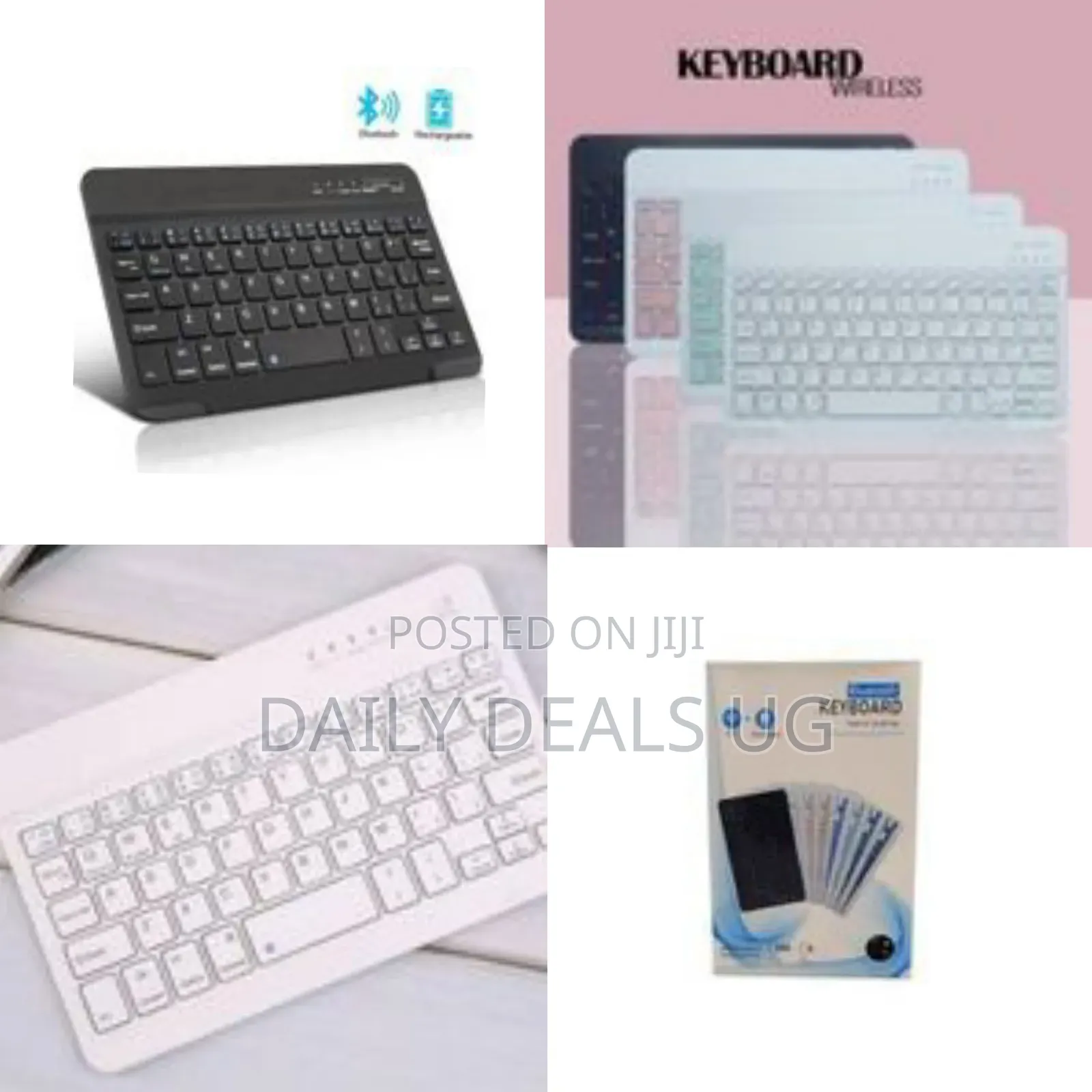 Rechargeable Bluetooth Keyboard - Multicolor