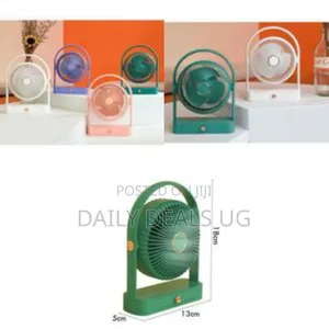 Portable Desk Fan With Storage Drawer - Multicolor