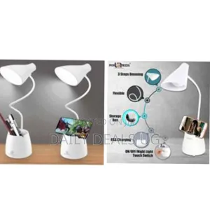 2 In 1 Touch Operated Desktop Lamp With Pen Or Phone Holder