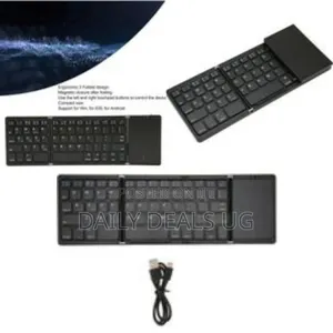 Foldable Bluetooth Keyboard With Touchpad - Multicolor