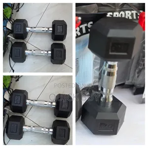 A Pair of 5kg Hex Dumbells