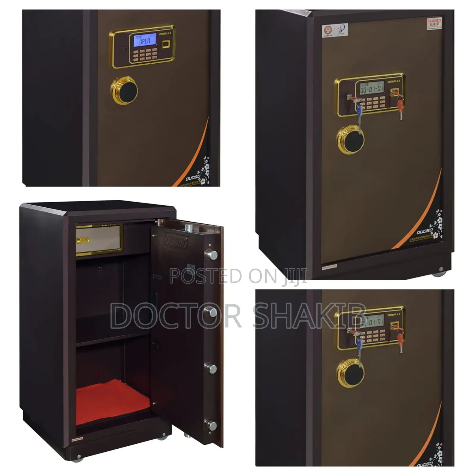 High Security Fireproof Digital Safe Box With Dual Locks