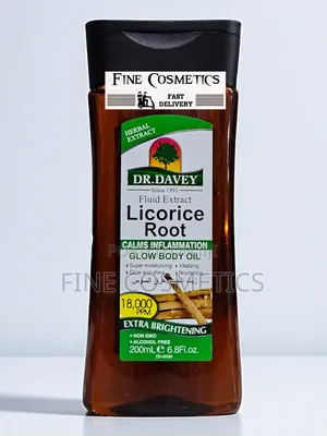 Dr Davey Licorice Root Super Moisturising Glow and Shine Body Oil 200g