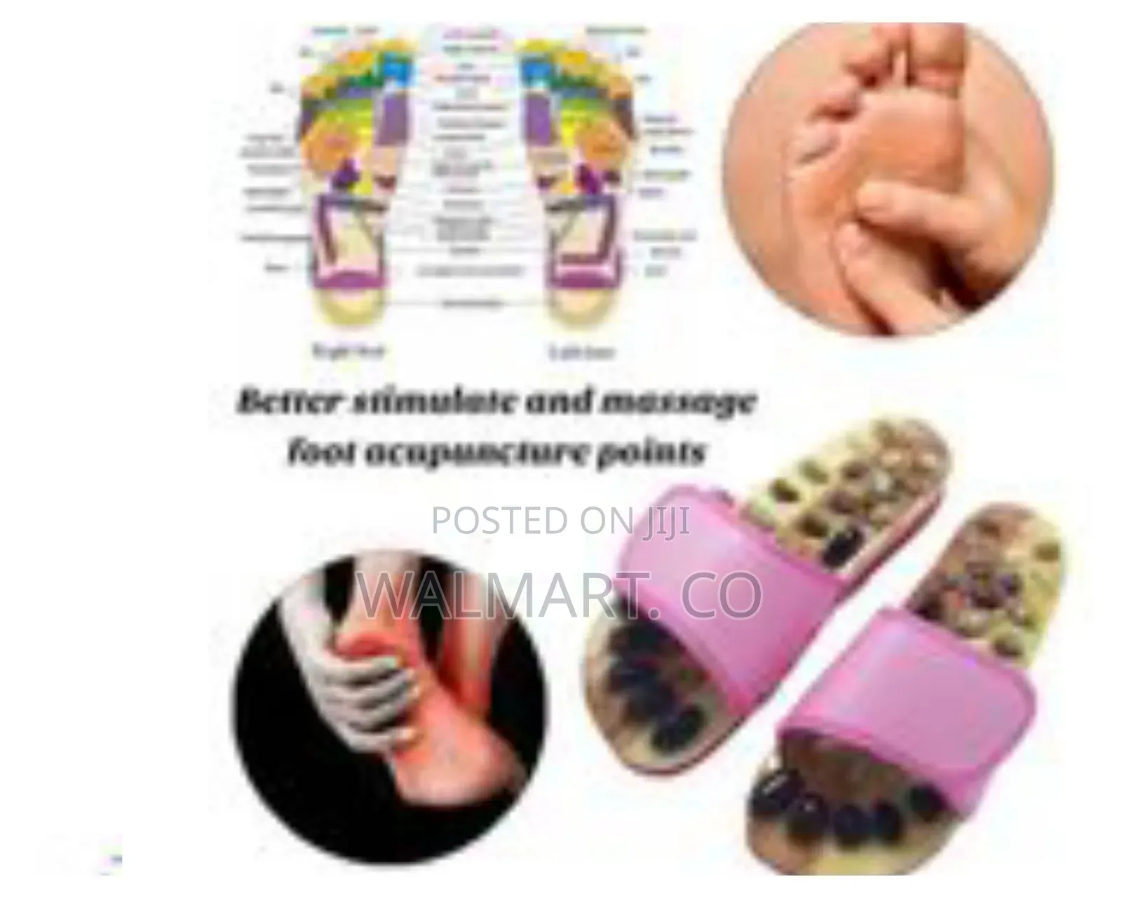 37-38 Reflexology Sandals With Massage Stones