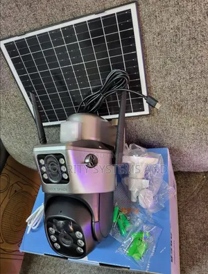 V380 4g Solar Camera With Motion Sensor, Night Vision- 360° Rotation