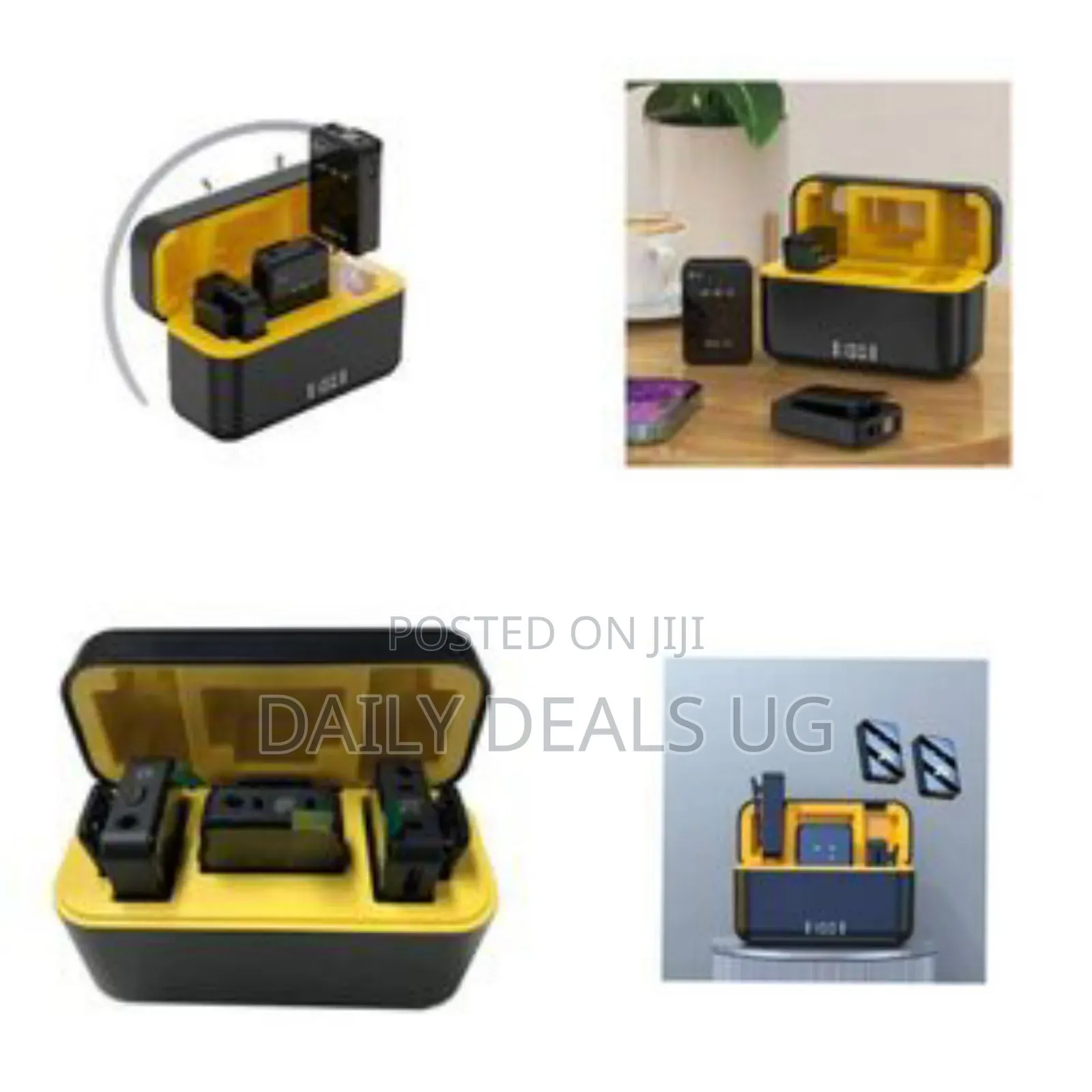 Wireless Microphone System With Charging Case - Multicolor