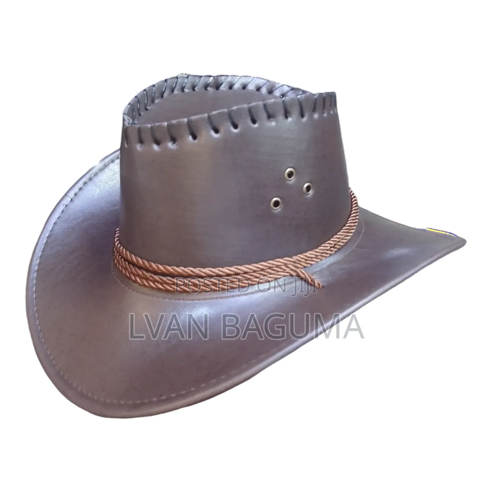 Round Cowboy Hats - Leather