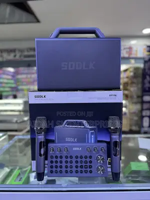 Sodlk S1116 - 200w Bluetooth Speaker - With 2 Wireless Microphones
