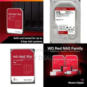 Western Digital Red 8tb Nas Hard Drive - Mutlicolor
