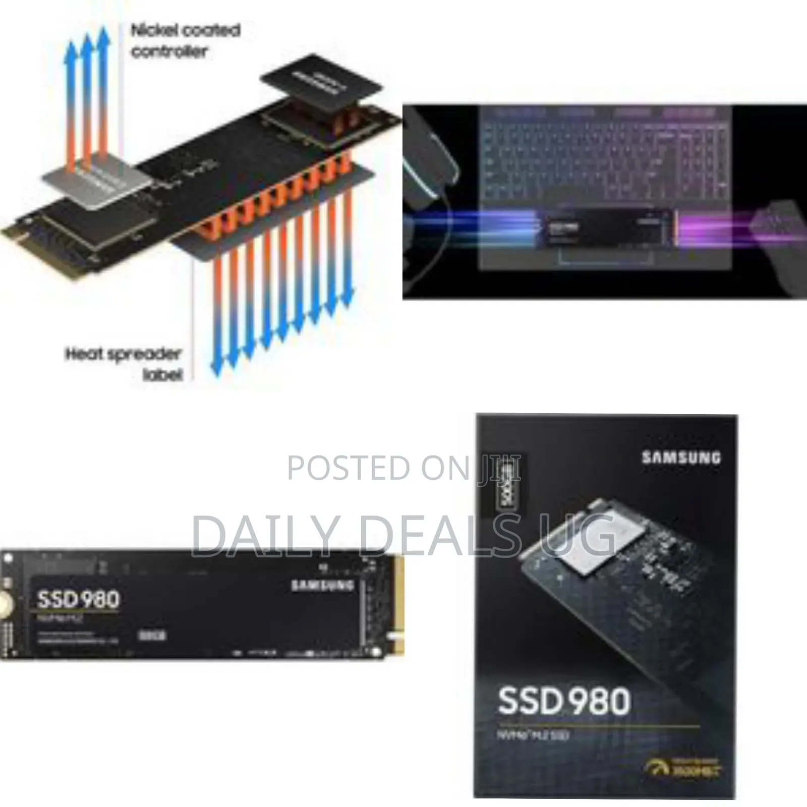 Samsung 980 Nvme M.2 SSD (500gb) - Multicolor