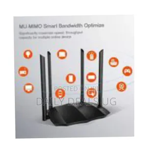 Tenda Tenda Ac1200 Smart Dual-Band Wifi Router - Multicolor