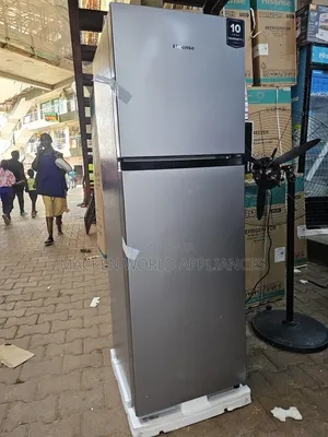 Hisense 200 Liters Rd20dr Double Door Refrigerato Silver 3yrs Wrnty