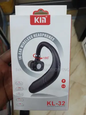 K M Wireless Single Headset Ear Hook - 15 Hrs Music / Talk Time