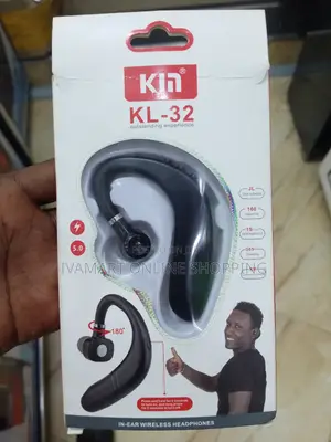 K M Wireless Single Headset Ear Hook - 15 Hrs Music / Talk Time