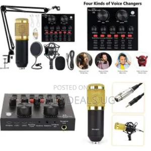 Bm800 Professional Mic Condenser Microphone V8 Sound Card Set