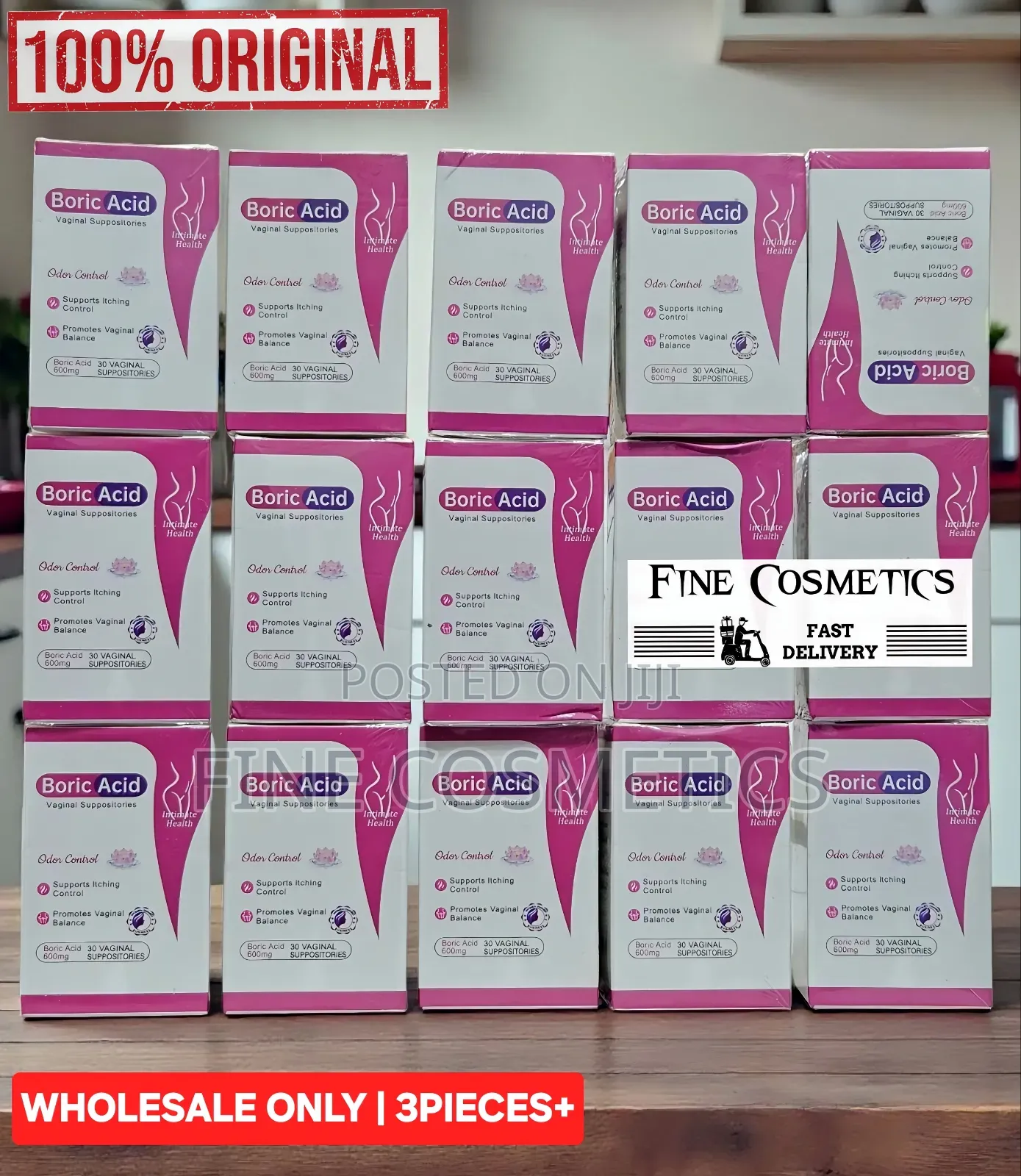Wholesale Only, Boric Acid Antibacterial Feminine Yoni Suppository. 30
