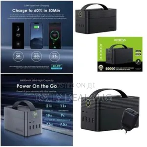 Oraimo 60000mah Power Bank, 360-degree Protection Fast Charging
