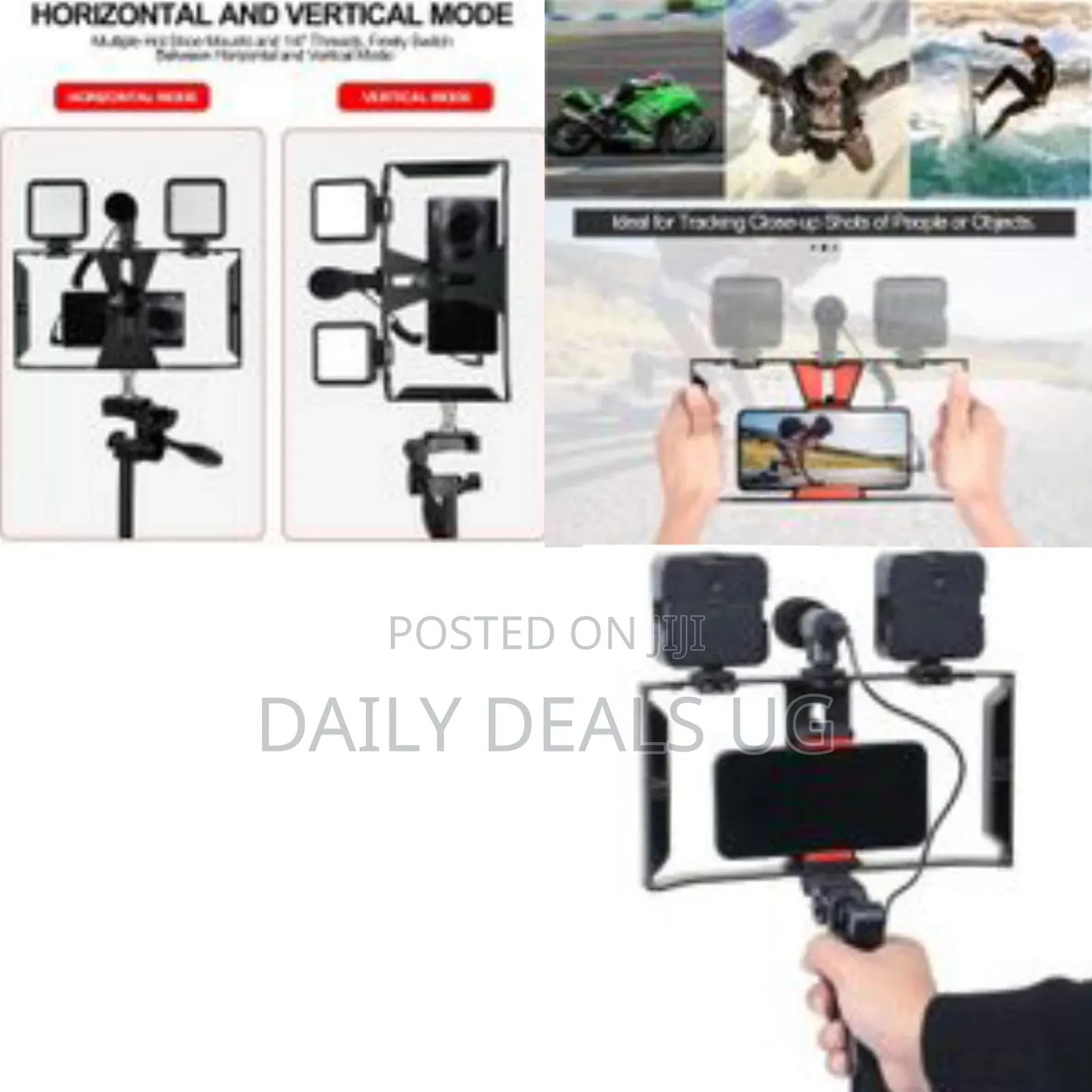 Video Making Kit With 2 Lights, Video Rig Phone Stabilizer