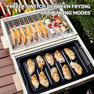 Portable Oil Drum Barbecue