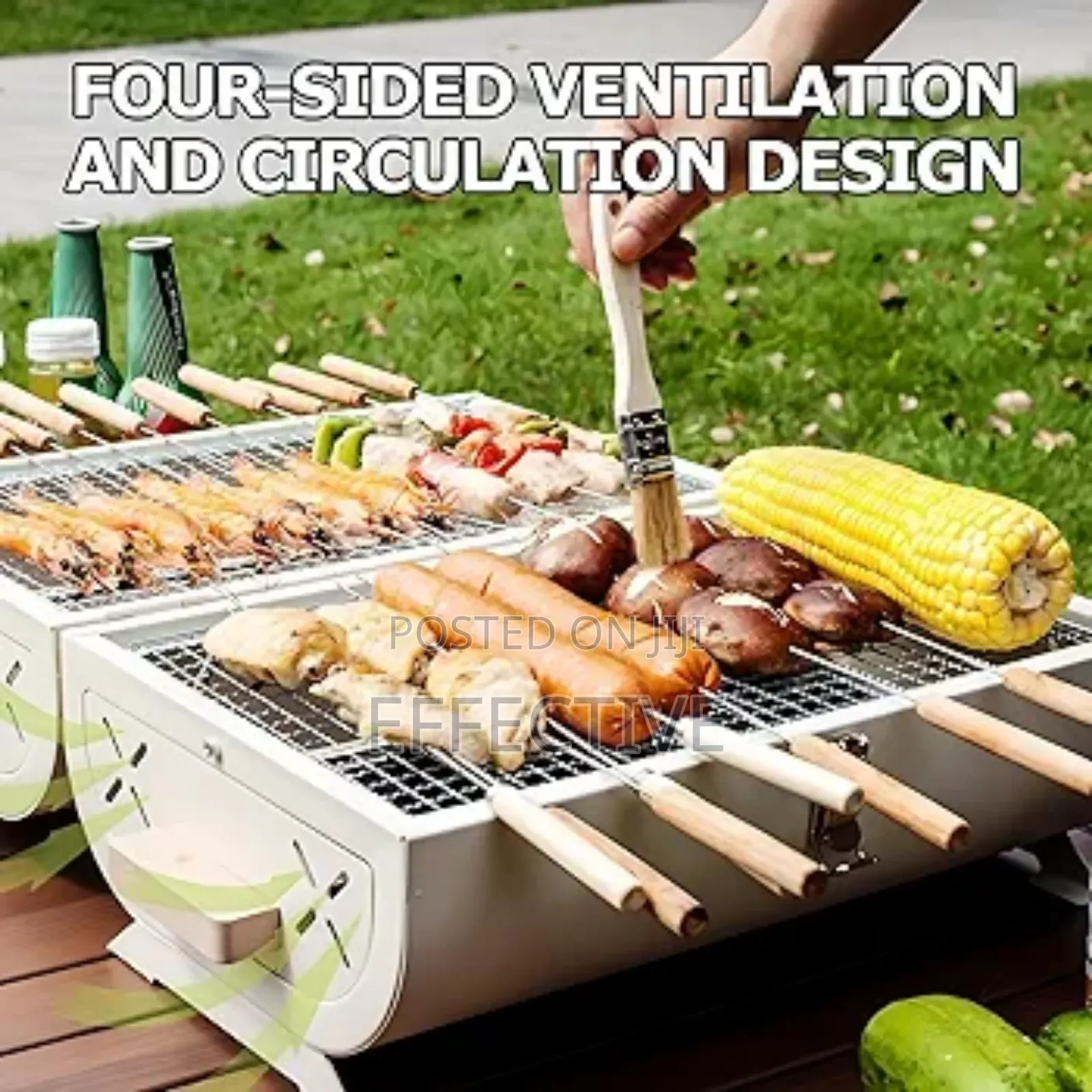 Portable Oil Drum Barbecue