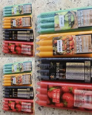 4 Packs of Various Colour Scented Candles