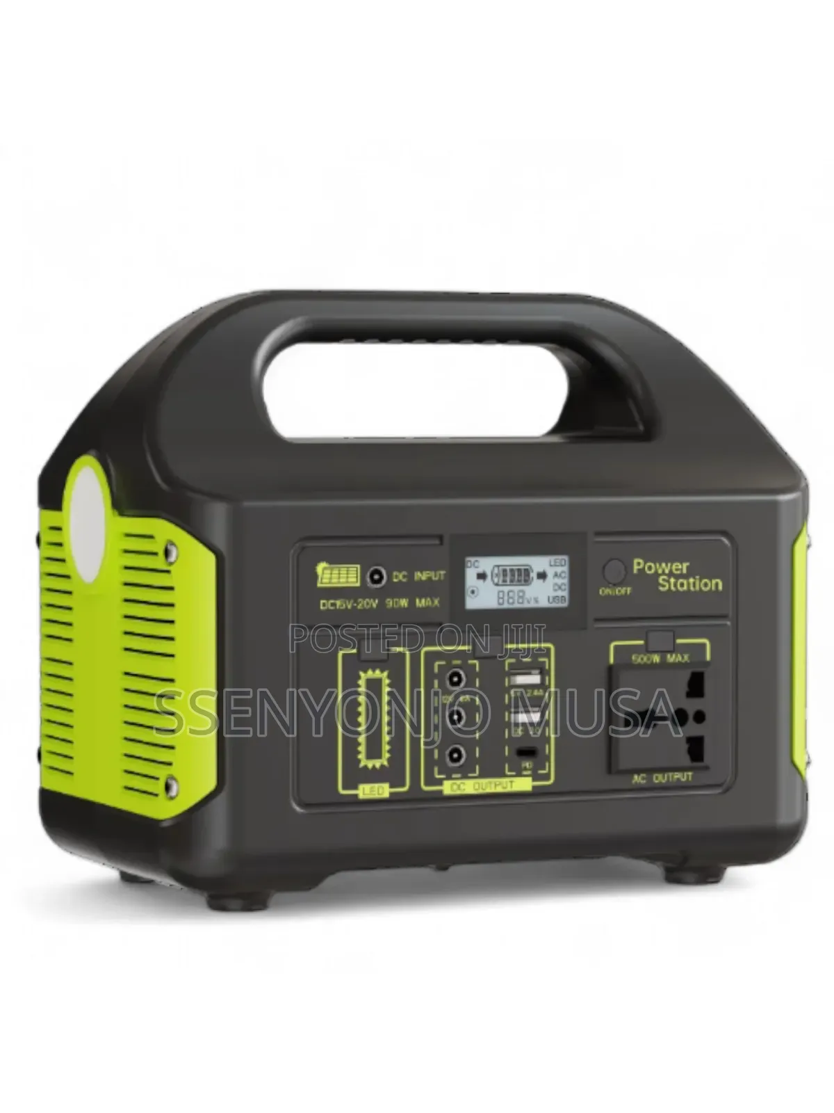 Portable Power Station 500w – Solar Generator With Flashlight.