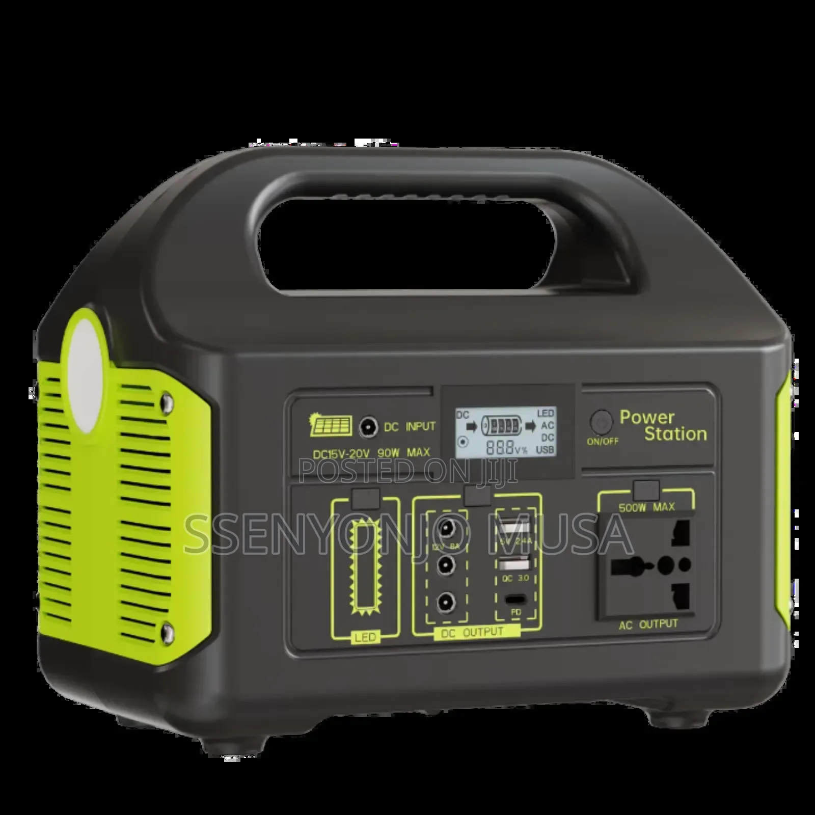Portable Power Station 500w – Solar Generator With Flashlight.