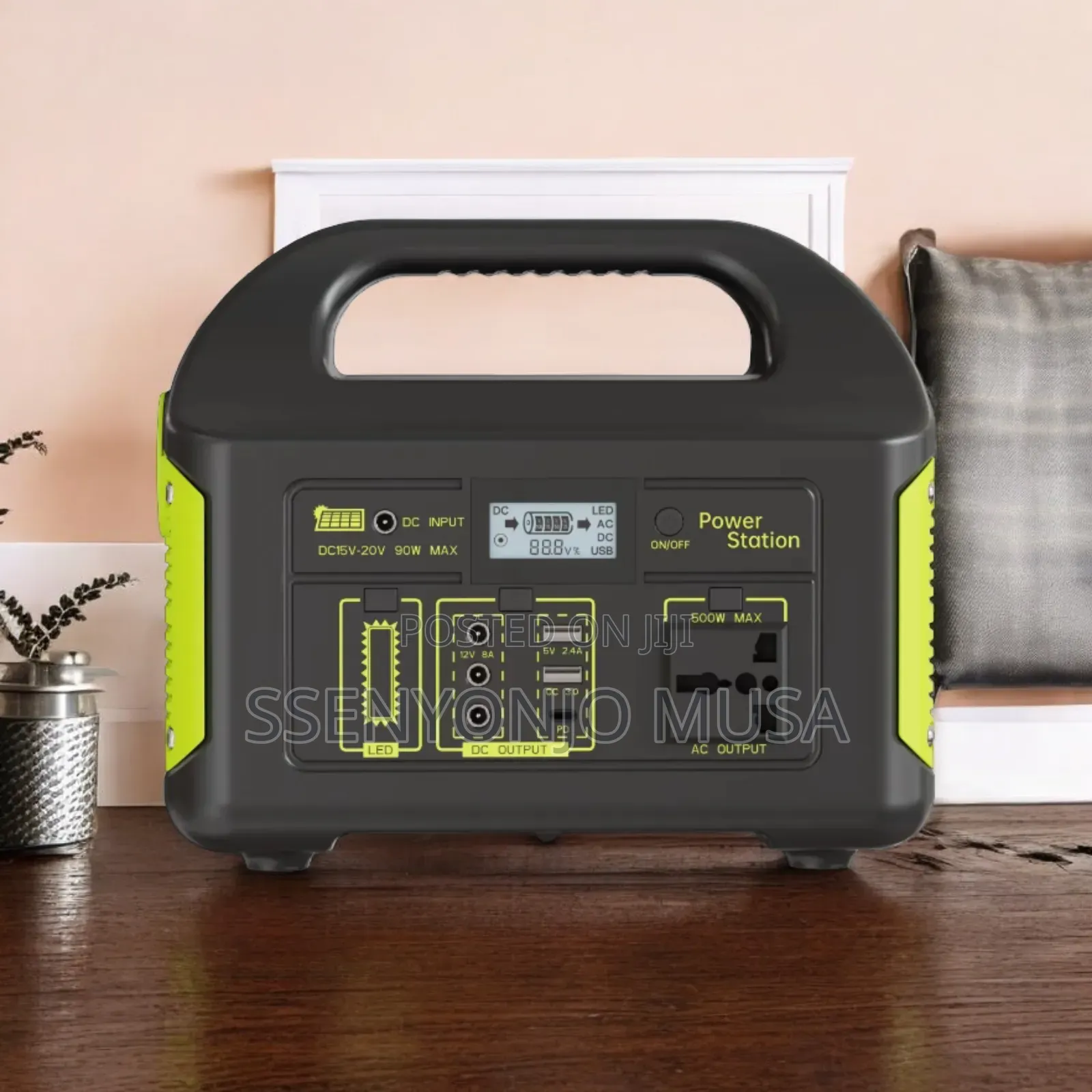 Portable Power Station 500w – Solar Generator With Flashlight.