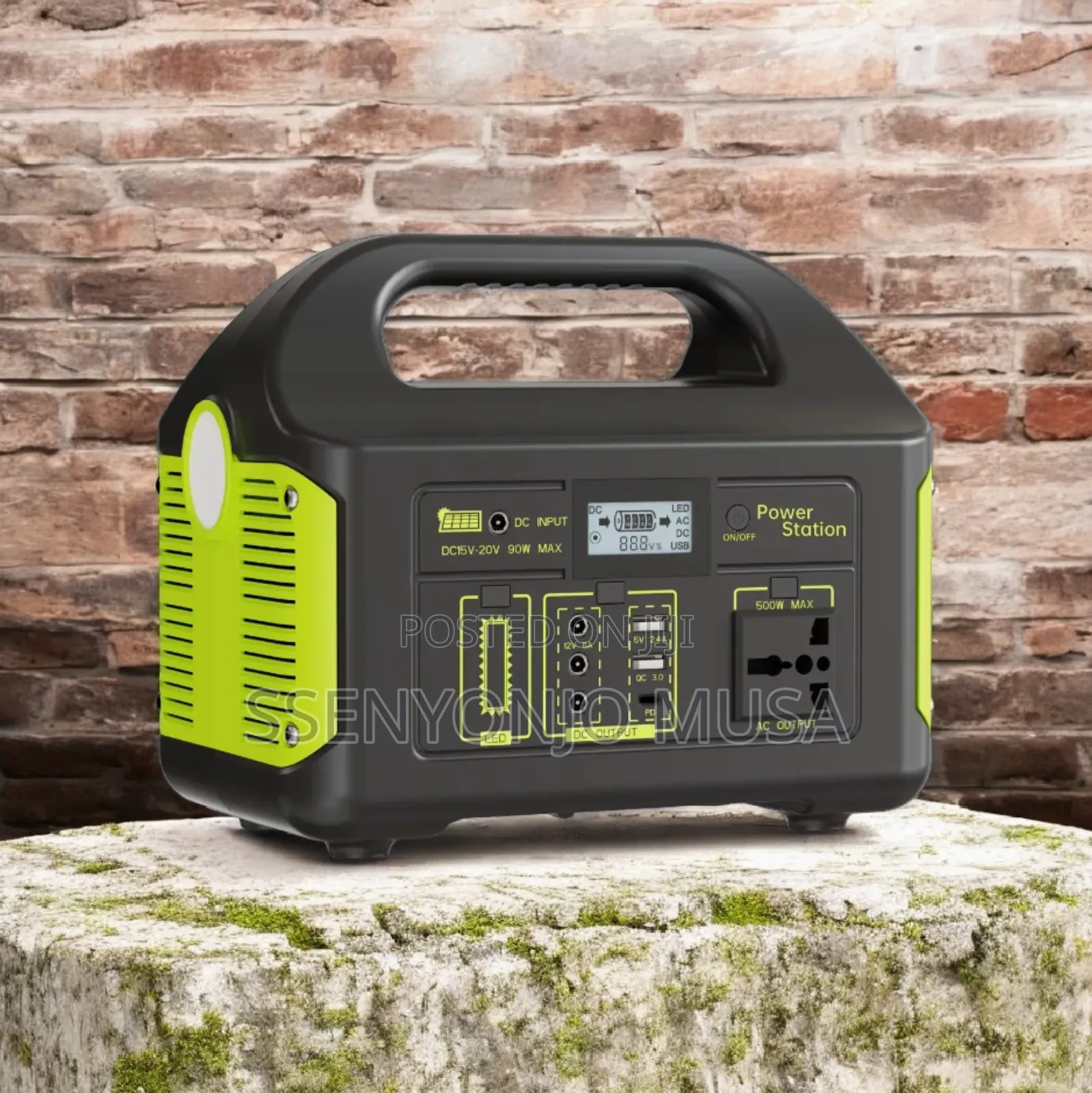 Portable Power Station 500w – Solar Generator With Flashlight.