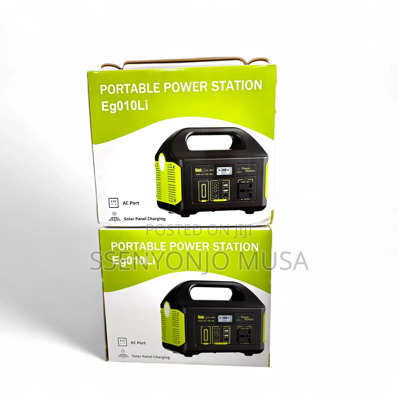 Portable Power Station 500w – Solar Generator With Flashlight.
