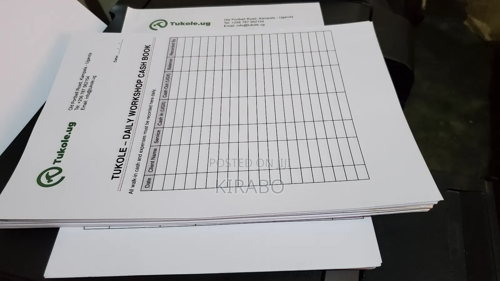 Cash Book Printing