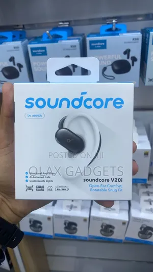 Soundcore V20i by Anker Open-Ear Headphones, Adjustable Ear Hooks,