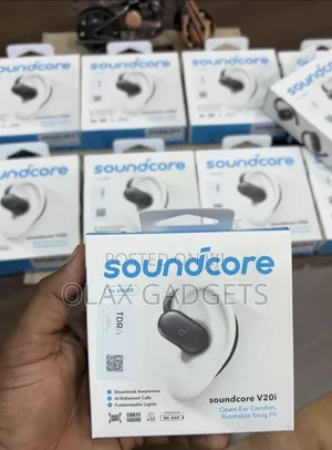Soundcore V20i by Anker Open-Ear Headphones, Adjustable Ear Hooks,