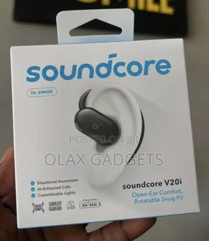 Soundcore V20i by Anker Open-Ear Headphones, Adjustable Ear Hooks,