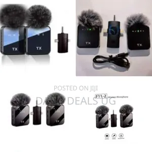 Wireless Lavalier Microphone,3 in 1 Wireless Mic for iPhone/Android