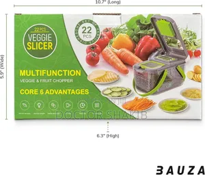 22-Piece Multi-Function Veggie Fruit Chopper.