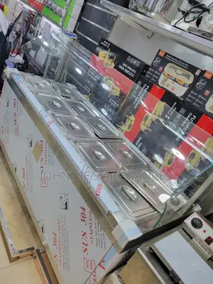 Sus 304 Stainless Steel (10)-Pan Food Warmer Display Counter